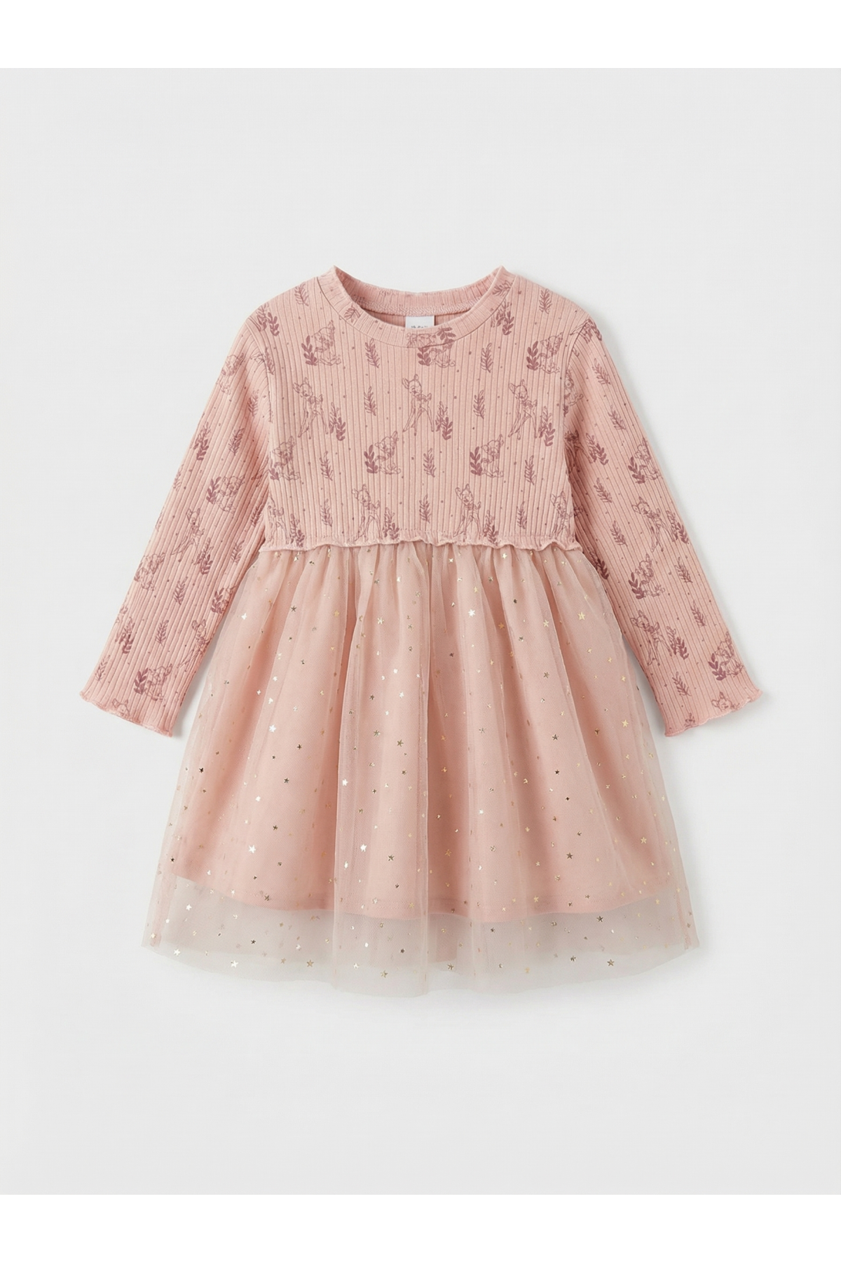Tütü Detaylı Kız Çocuk elbise - Pamuklu astar 